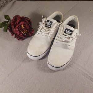Adidas white sneakers size 10.5